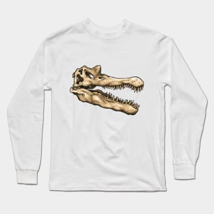 Dinosaur Skull Spinosaurus Sticker Long Sleeve T-Shirt